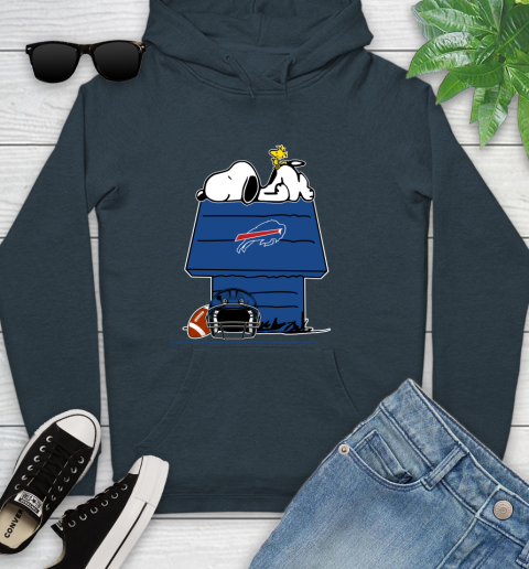 Buffalo Bills NFL Football Snoopy Woodstock The Peanuts Movie Youth Hoodie 8