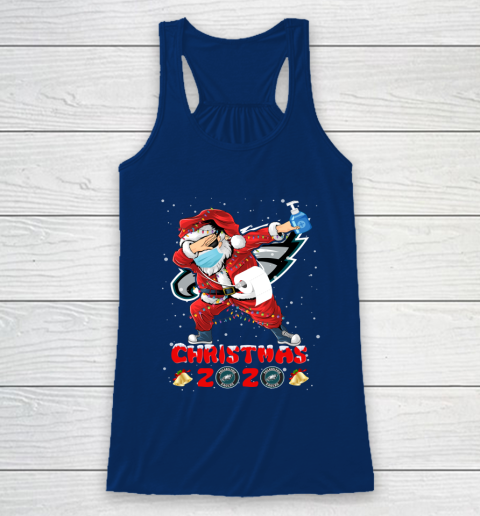 Philadelphia Eagles Funny Santa Claus Dabbing Christmas 2020 NFL Racerback Tank 6