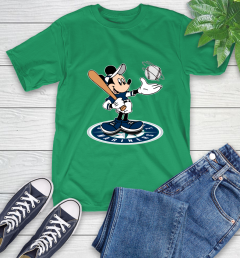 MLB Baseball Seattle Mariners Cheerful Mickey Disney Shirt T-Shirt 8