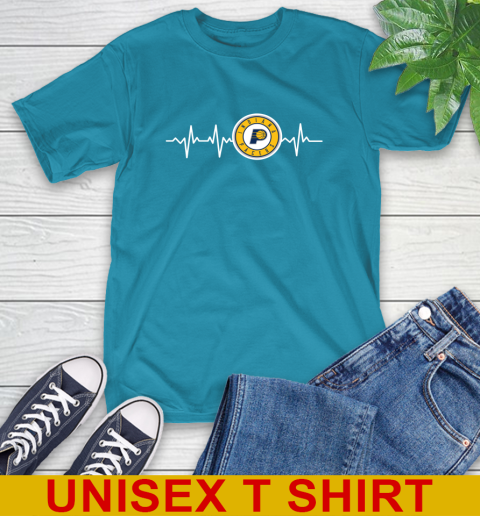 Indiana Pacers NBA Basketball Heart Beat Shirt T-Shirt 9