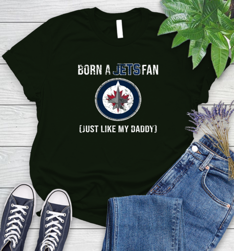 NHL Winnipeg Jets Hockey Loyal Fan Just Like My Daddy Shirt Women's T-Shirt 5