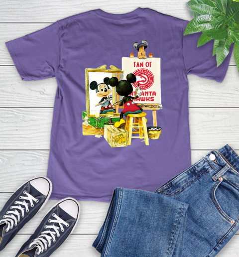NBA Basketball Atlanta Hawks Mickey Drawing Shirt 53