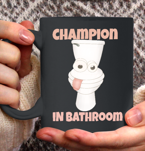 Champion Shirt In Bathroom, Champion Bathroom, Sheet And Enjoy Ceramic Mug 11oz