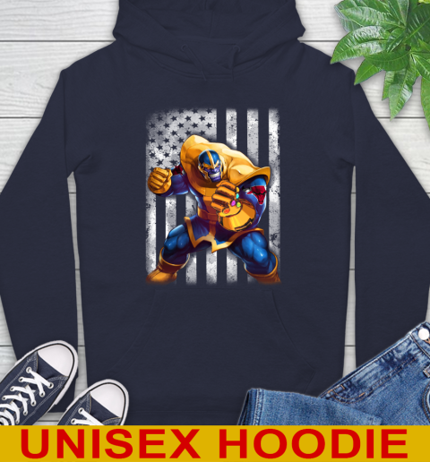NBA Basketball Chicago Bulls Thanos Marvel American Flag Shirt Hoodie 3