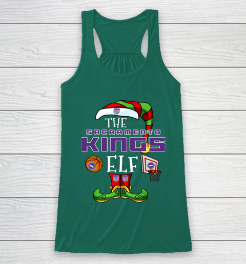 Sacramento Kings Christmas ELF Funny NBA Racerback Tank 5