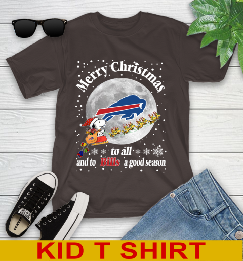 Buffalo Bills Merry Christmas To All And To Bills A Good Season NFL Football Sports Youth T-Shirt 6