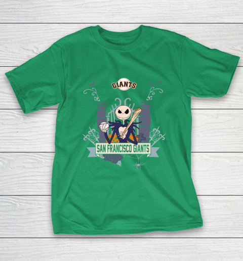 MLB San Francisco Giants Baseball Jack Skellington Halloween T-Shirt 5