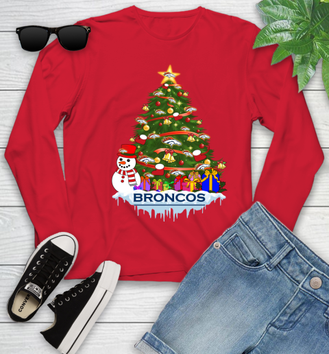 Denver Broncos Merry Christmas NFL Football Sports Youth Long Sleeve 11