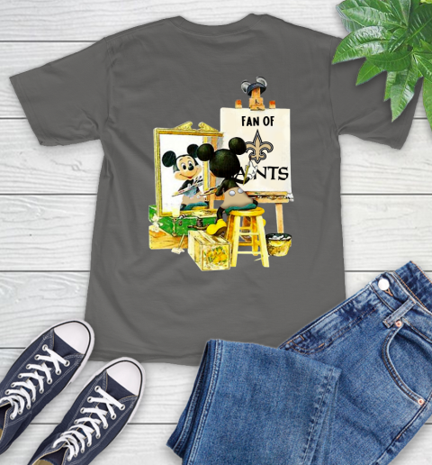 NFL Football New Orleans Saints Mickey Drawing Shirt 11