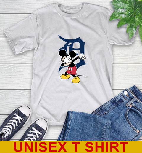 Detroit Tigers MLB Baseball Dabbing Mickey Disney Sports T-Shirt 12