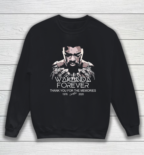 Rip Wakanda 1976 2020 forever thank you for the memories signature Sweatshirt