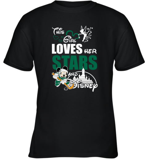 This Girl Love Her Dallas Stars And Mickey Disney Youth T-Shirt