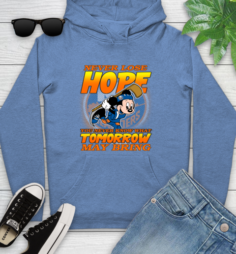 New York Islanders NHL Hockey ootball Mickey Disney Never Lose Hope Youth Hoodie 13