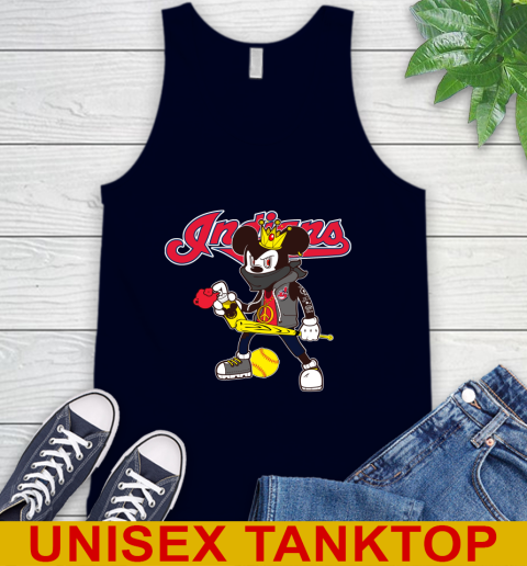Cleveland Indians MLB Baseball Mickey Peace Sign Sports Tank Top 3