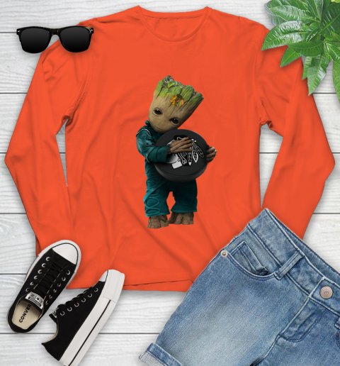 NHL Groot Guardians Of The Galaxy Hockey Sports Chicago Blackhawks Youth Long Sleeve 4
