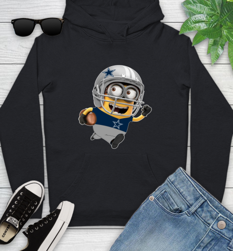 NFL Dallas Cowboys Minions Disney Football Sports Youth Hoodie 2