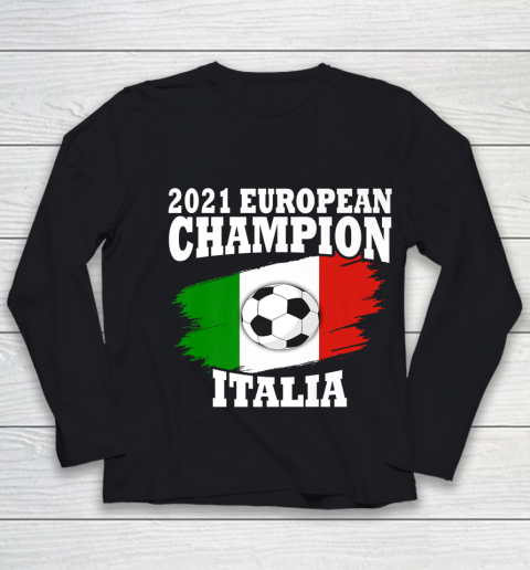 Italy Jersey Soccer Champions Euro 2021 Italia Youth Long Sleeve