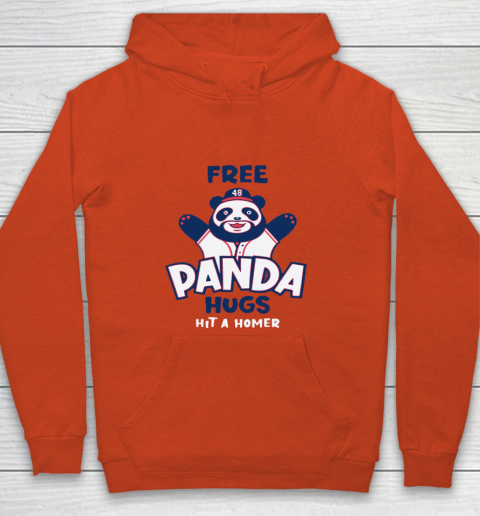 Free Panda Hugs Braves Youth Hoodie 2