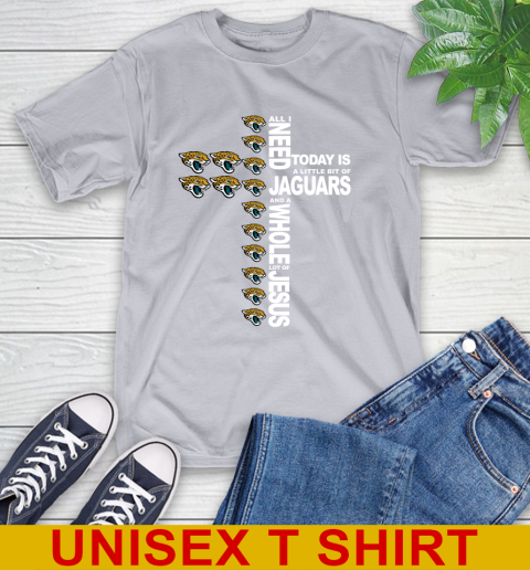 NFL All I Need Today Is A Little Bit Of Jacksonville Jaguars Cross Shirt T-Shirt 5