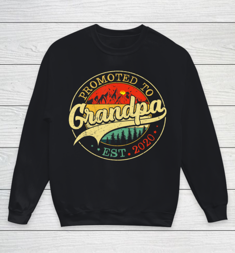 GrandFather gift shirt Mens Vintage Promoted To Grandpa 2020 Pregnancy Announcement Gift T Shirt Youth Sweatshirt