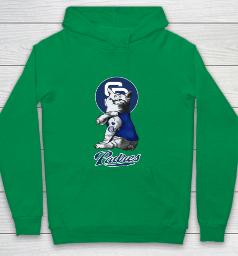 MLB Baseball My Cat Loves San Diego Padres Youth Hoodie 4