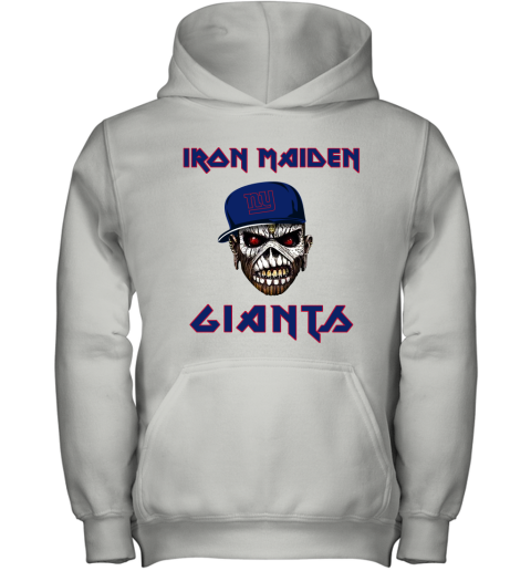 NFL New York Giants Iron Maiden Rock Band Music Football Sports 0HQXUGQXKnB youth hoodie 43 95 151514 front white