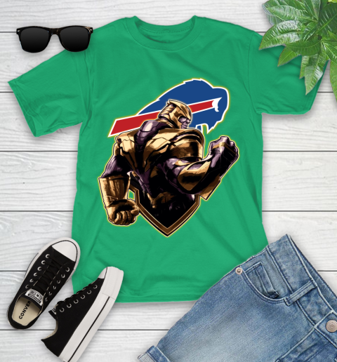 NFL Thanos Avengers Endgame Football Sports Buffalo Bills Youth T-Shirt 6