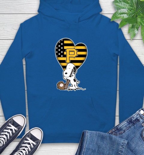 Pittsburgh Pirates MLB Baseball The Peanuts Movie Adorable Snoopy Hoodie 9