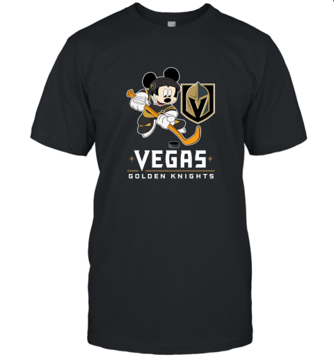 NHL Hockey Mickey Mouse Team Vegas Golden Knights Unisex Jersey Tee