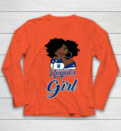 Kansas City Royalss Girl MLB Youth Long Sleeve 4