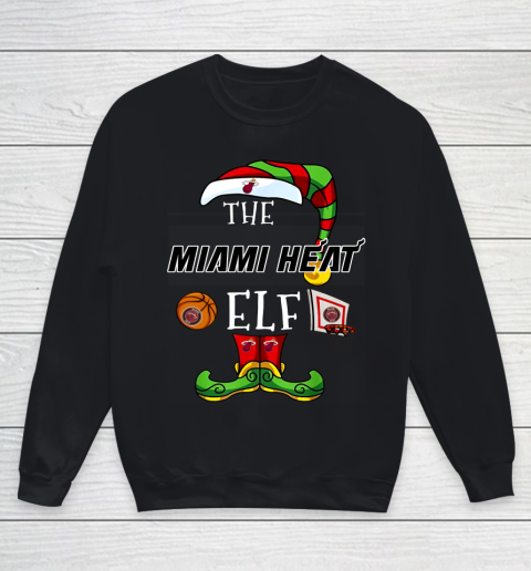 Miami Heat Christmas ELF Funny NBA Youth Sweatshirt
