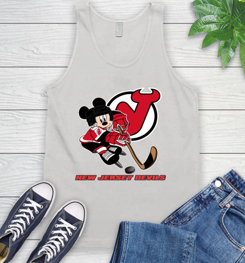 NHL New Jersey Devils Mickey Mouse Disney Hockey T Shirt Tank Top
