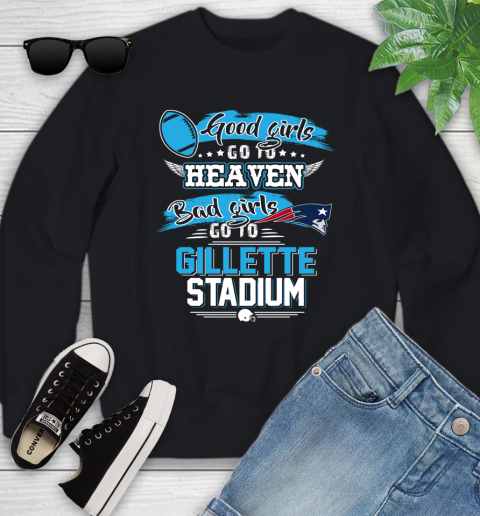 New England Patriots NFL Bad Girls Go To Gillette Stadium Shirt Youth Sweatshirt