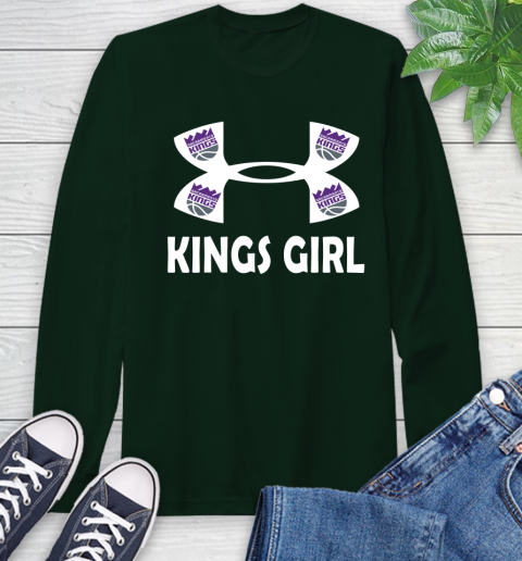 NBA Sacramento Kings Girl Under Armour Basketball Sports Long Sleeve T-Shirt 7