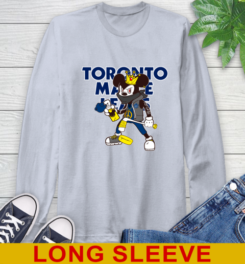 Toronto Maple Leafs NHL Hockey Mickey Peace Sign Sports Long Sleeve T-Shirt 6