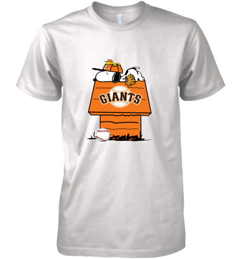 San Francisco Giants Snoopy And Woodstock Resting Together MLB Premium Men's T-Shirt