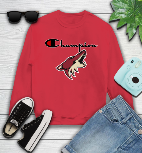 NHL Hockey Arizona Coyotes Champion Shirt Youth Sweatshirt 5
