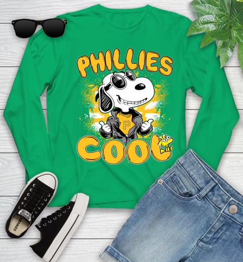 MLB Baseball Pittsburgh Pirates Cool Snoopy Shirt Youth Long Sleeve 6