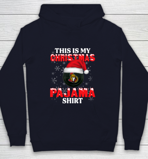 Ottawa Senators This Is My Christmas Pajama Shirt NHL Youth Hoodie 2