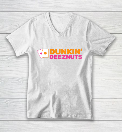 Dunkin Deez Nuts Pocket Aces V-Neck T-Shirt