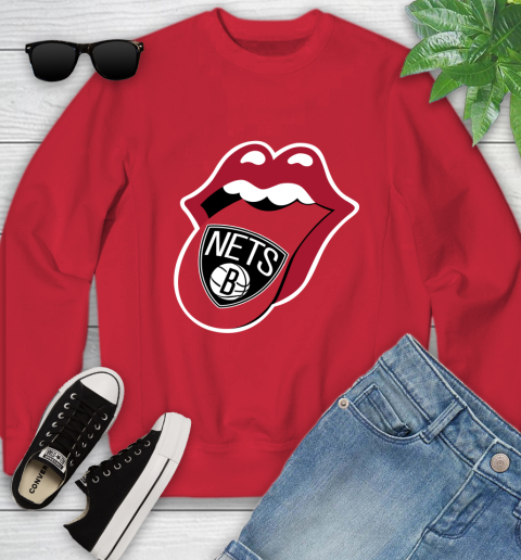 Brooklyn Nets NBA Basketball Lips I Root For My Team Adoring Fan 123