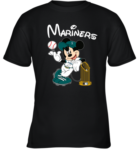 Seattle Mariners Mickey Taking The Trophy MLB 2019 Youth T-Shirt