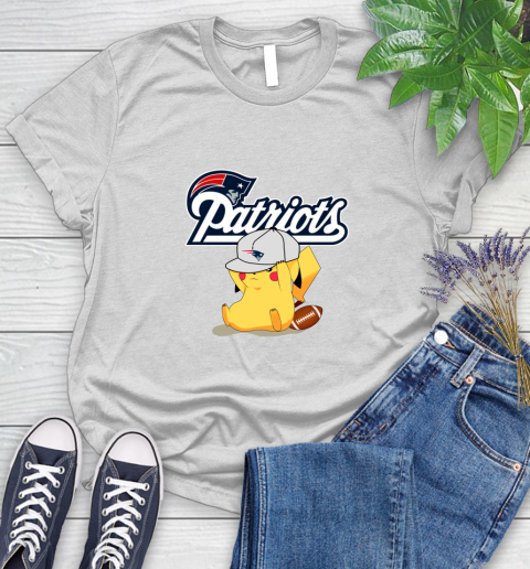 NFL Pikachu Football Sports New England Patriots Women's T-Shirt