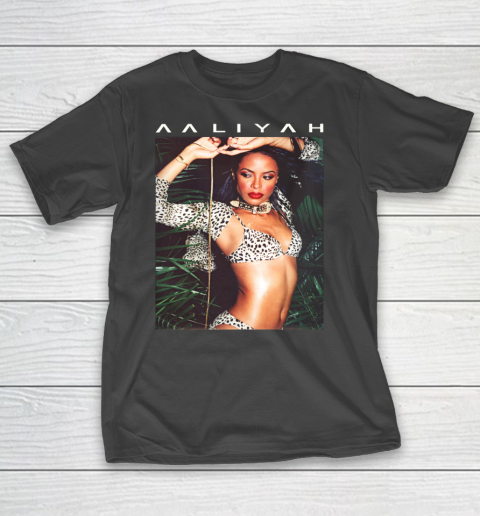 Aaliyah Animal Print Aaliyah Photo T-Shirt