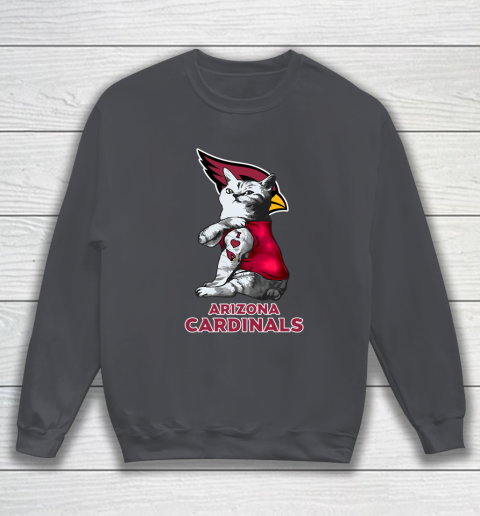 NFL Football My Cat Loves Arizona Cardinals Sweatshirt 4