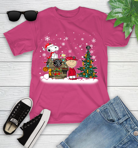 Toronto Raptors NBA Basketball Christmas The Peanuts Movie Snoopy Championship Youth T-Shirt 11