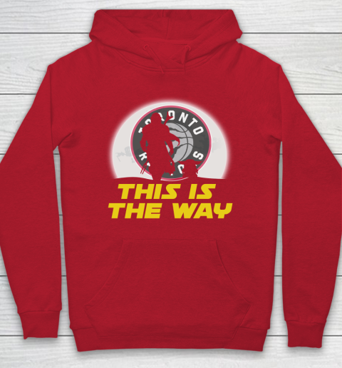 Toronto Raptors NBA Basketball Star Wars Yoda And Mandalorian This Is The Way Hoodie 7
