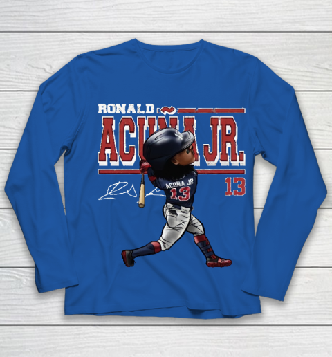 Ronald Acuna Jr Cartoon Youth Long Sleeve 7
