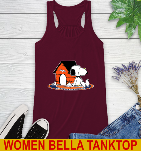 NFL Football Denver Broncos Snoopy The Peanuts Movie Shirt Racerback Tank 3