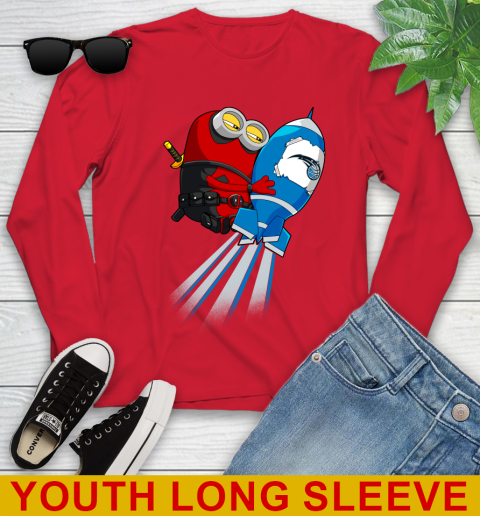 NBA Basketball Orlando Magic Deadpool Minion Marvel Shirt Youth Long Sleeve 11